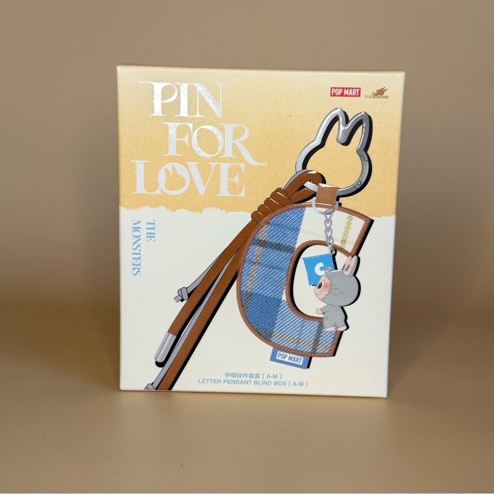 Letter F - Pop Mart Labubu - Pin for Love